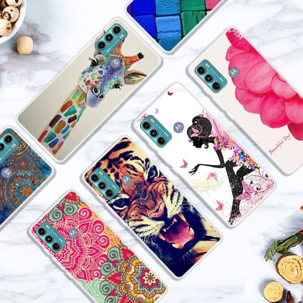 Deco Motorola Moto G60 Suojakotelo - Flower Pattern Multicolor