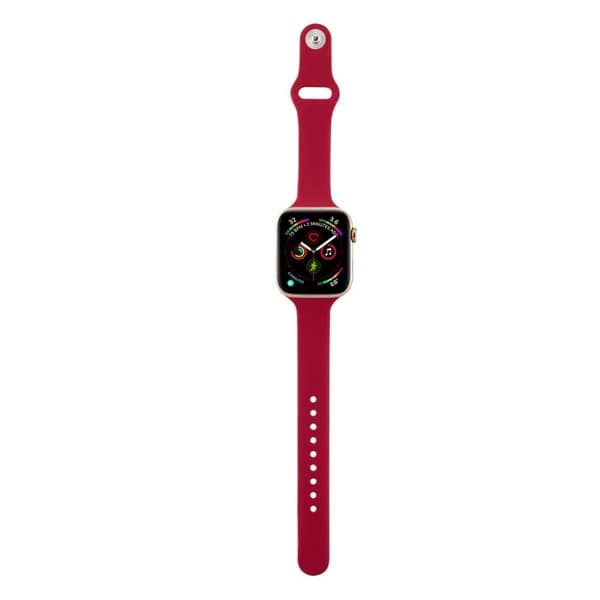 Apple Watch Series 5 44mm simpel silikone Urrem - Rød Red