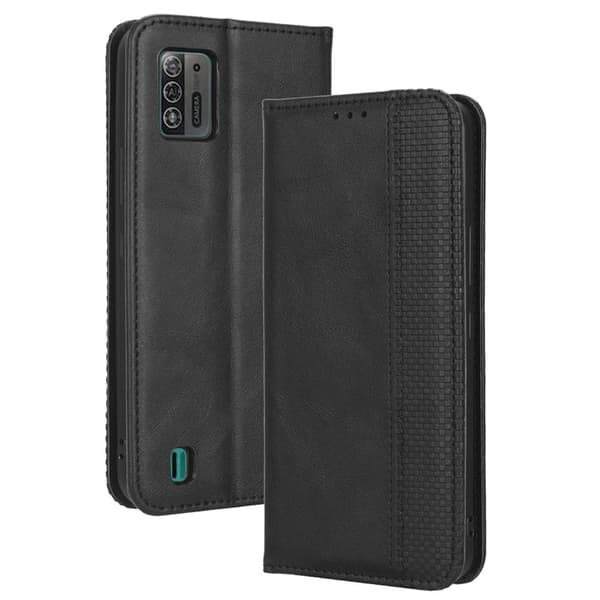 Bofink Vintage ZTE Blade A52 Lite Nahkakotelo - Musta Black