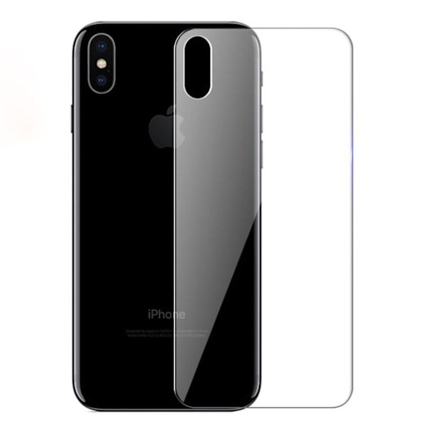 iPhone Xs Max arc edge bagsidebeskyttelse i hærdet glas Transparent
