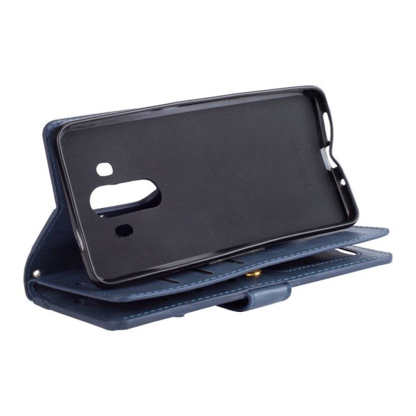 Huawei Mate 10 Pro Läder fodral med inbyggd plånbok - Mörk blå Blå