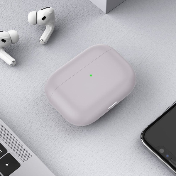 AirPods 3 yksinkertainen silikonikotelo - Laventeli Violetti Purple