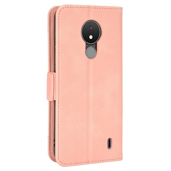 Nokia C21 moderni nahkainen lompakkokotelo - Pinkki Pink