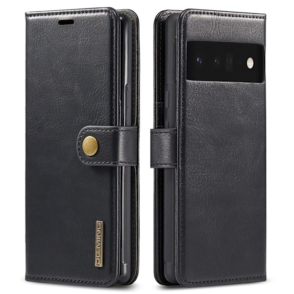 DG.Ming Google Pixel 6 Pro 2-in-1 Lommebok Etui - Svart Black