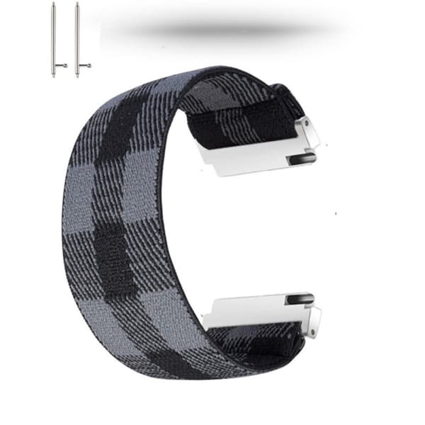 Huawei Watch GT 2 42mm värillinen nailon kellonauha - Harmaa / Musta Black