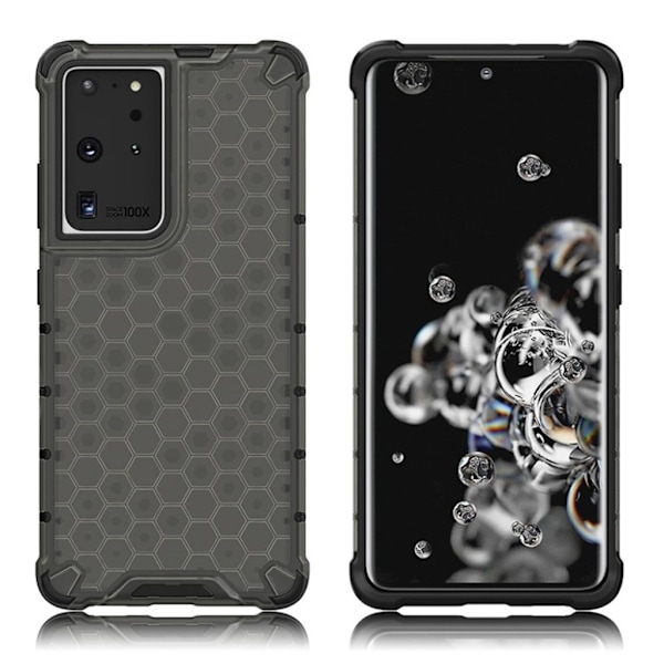 Bofink Honeycomb Samsung Galaxy S21 Ultra 5G skal - Svart Svart