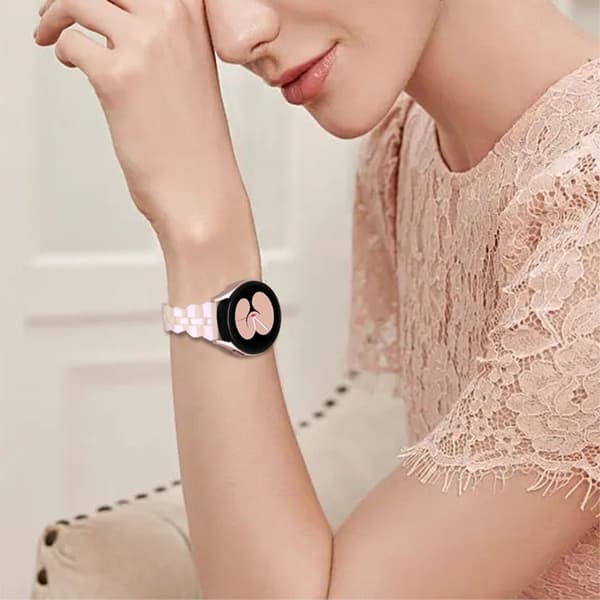 Samsung Galaxy Watch 5 / 4 / (42mm) urrem i resin-stil - Lyserød Pink