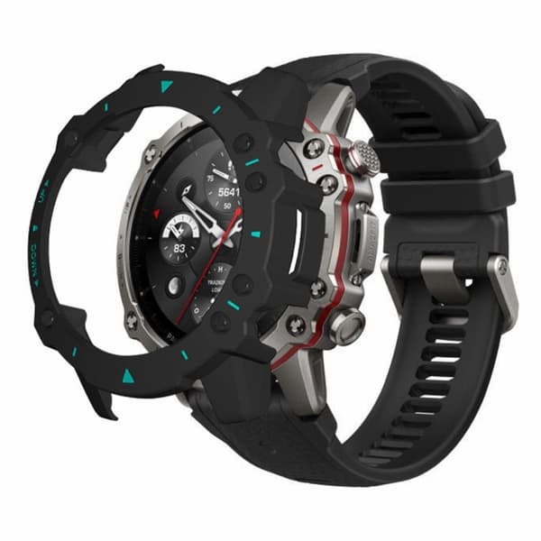 Huami Amazfit Falcon Watch Case Anti-drop Hard Watch Frame Protective Shell - Svart + Blå Blue