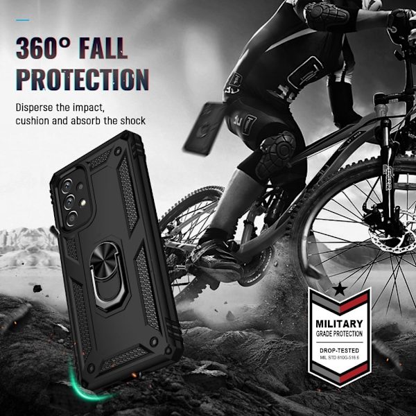 Ring Guard Etui Samsung Galaxy A73 - Sort Black