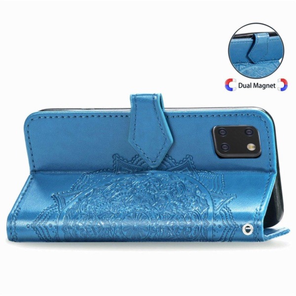 Mandala Samsung Galaxy Note 10 Lite Flip kotelot - Sininen Blue