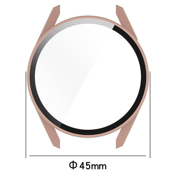 Huawei Watch GT 3 (42mm) TPU frame + tempered glass screen protector - Transparent Transparent
