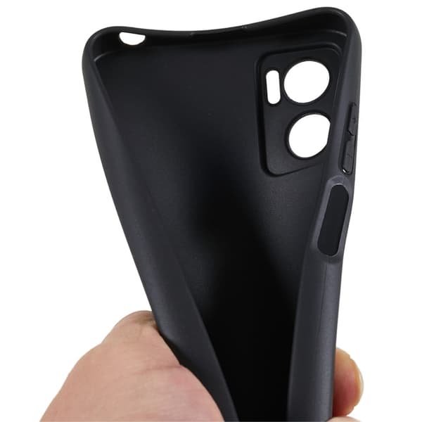 Blødt og mat cover til Motorola Moto E22 Black