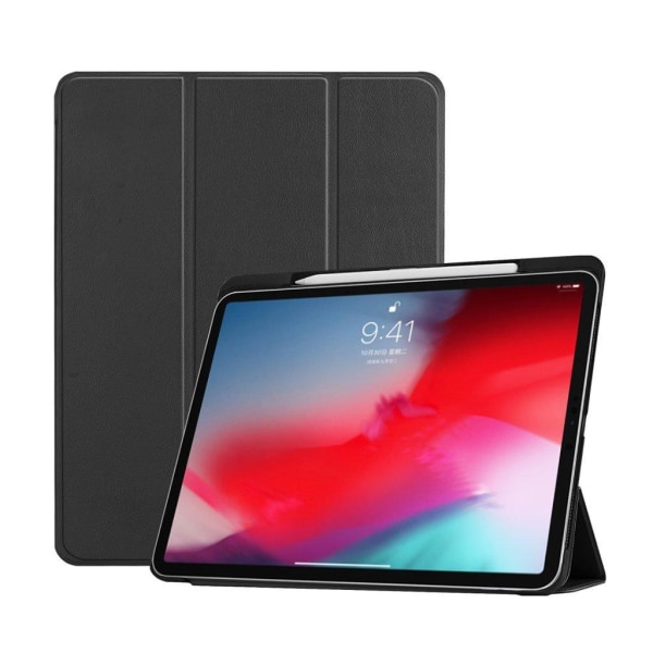 iPad Pro 11" (2018) tre-folds smart læder etui - Sort Black