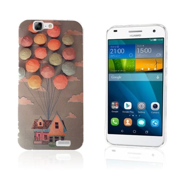 Westergaard Huawei Ascend G7 Deksel - Ballonger Og Hus Multicolor