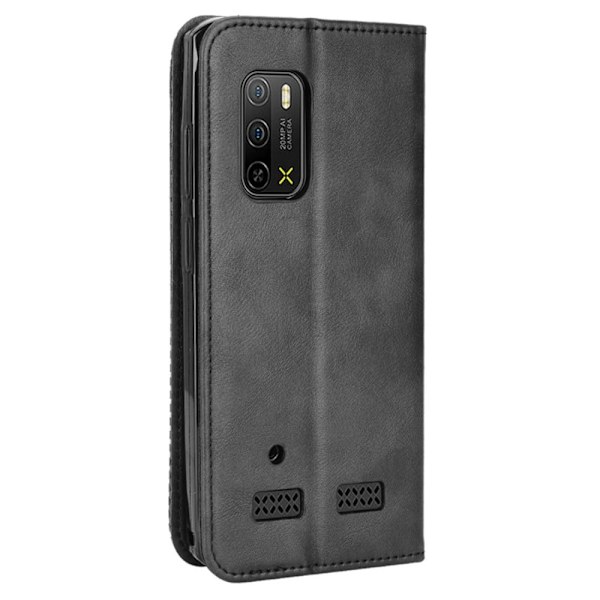 Bofink Vintage Ulefone Armor X10 / X10 Pro Nahkakotelo - Musta Black
