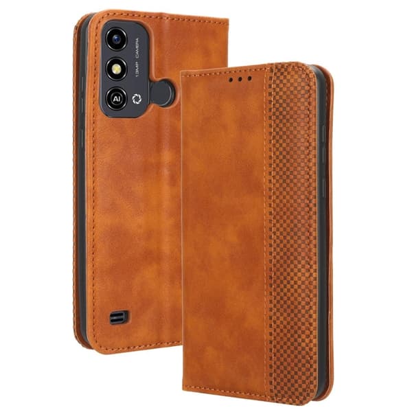 Bofink Vintage ZTE Blade A53 Læder Etui - Brun Brown