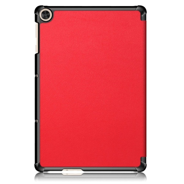 Tri-fold læderstativ-etui til Huawei MatePad T10 - Rød Red