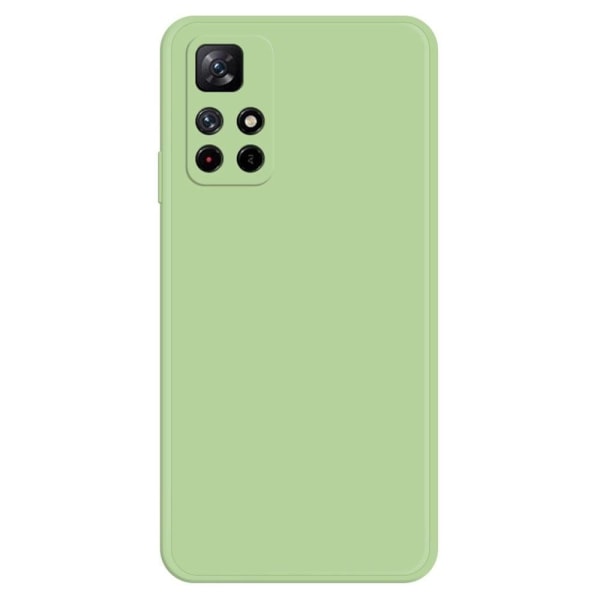 Avfasat gummerat anti-droppskydd för Xiaomi Poco M4 Pro 5G - Grön Grön