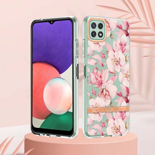 Supertyndt og slidstærkt softcover til Samsung Galaxy A22 5G - Lyserød Gardenia Pink