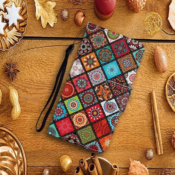 Wonderland Samsung Galaxy A02s Flip etui - Special Pattern Multicolor