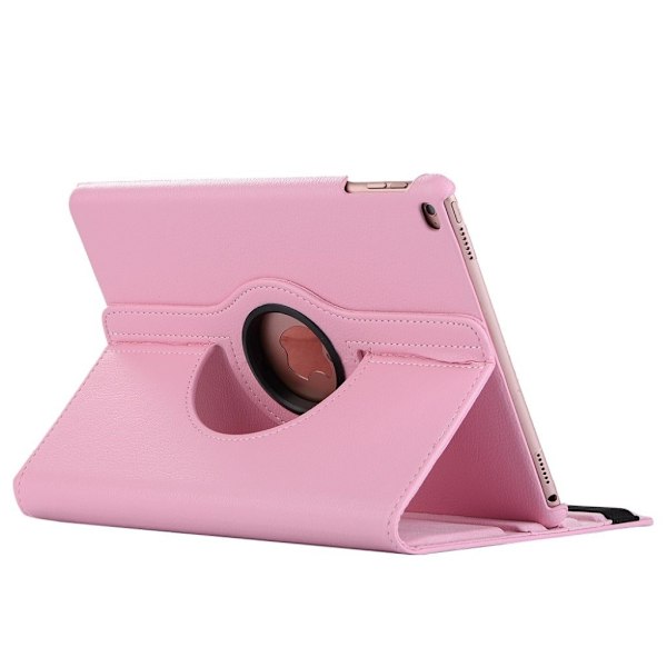 iPad (2017) flot og holdbart læder etui - mørk pink Pink