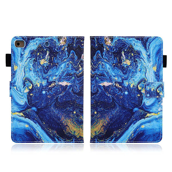 Cool  læder flip etui til iPad Mini (2019) - maleri Blue