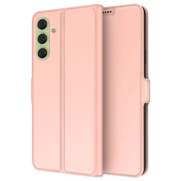 Glatt og tynt premium PU-skinnetui for Samsung Galaxy A54 - Rose Gull Pink