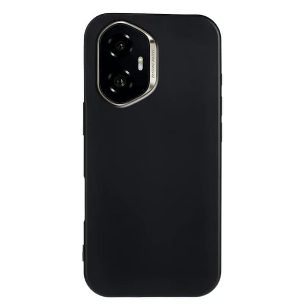 Honor 300 Fleksibelt etui Blødt mat anti-fingeraftryk telefonbagside - Sort Black