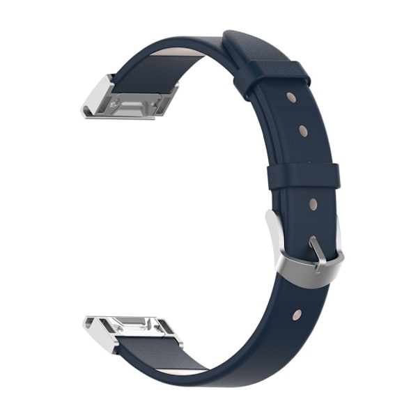 Garmin Fenix 5S ægte læder Urrem - Mørkeblå Blue