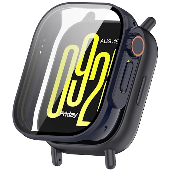 Xiaomi Redmi Watch 5 Active Scratch Resistant Tempered Glass Integrated Watch Case Full Coverage Protector - Blue Blue