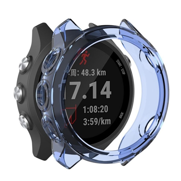 Garmin Forerunner 245 / 245 Music hållbart genomskinligt fodral - Transparent Blå Blå
