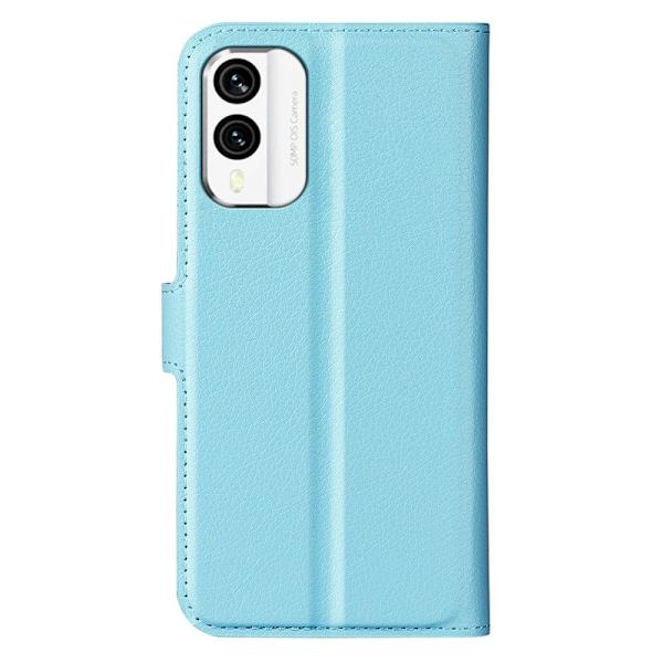 Klassisk Nokia X30 Flip Etui - Blå Blue