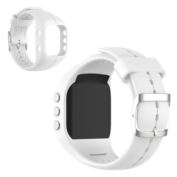 Polar A300 silicone watch band - White Vit