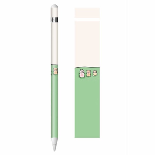 Apple Pencil cool sticker - Pig / Bear / Bunny Grön