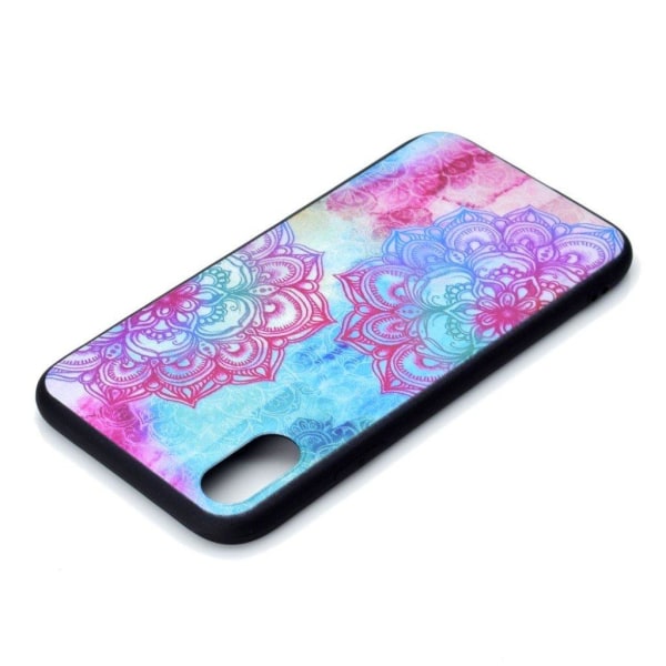 iPhone Xs Max mobilskal silikon tryckmönster – Mandala blomma multifärg