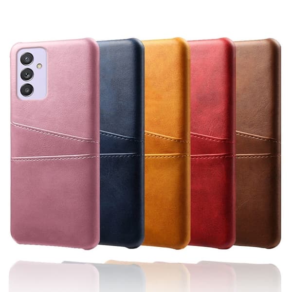 Dual Card Etui Samsung Galaxy Quantum 2 / A82 5g - Oransje Orange