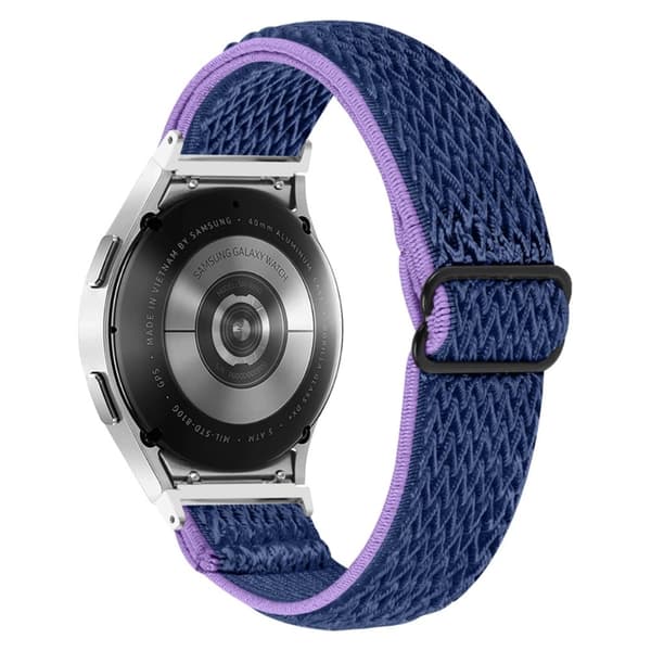 Samsung Galaxy Watch 5 / 5 Pro / 4 nylon urrem - Lilla Blå Blue