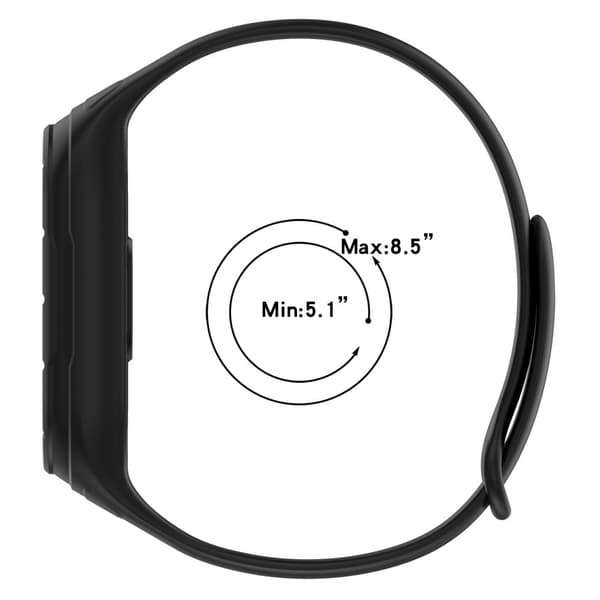 Xiaomi Smart Band 8 silikonihihna integroidulla suojuksella - Valkoinen White