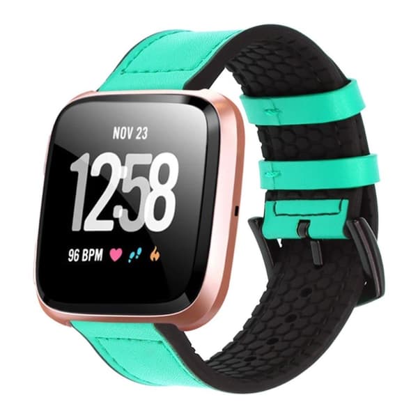 Fitbit Versa 2 / Versa Lite / Versa silikoninen nahkanauha - Syaani Green