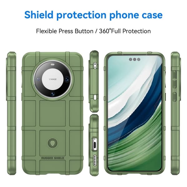 Rugged Shield Suojakotelo Huawei Mate 60 Pro+ / Mate 60 Pro - Vihreä Green