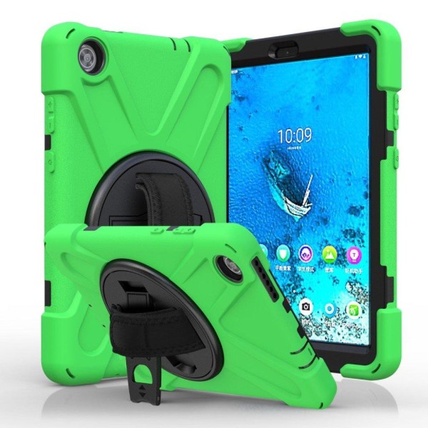 Silicone case with a 360 swivel for Lenovo Tab M8 - Green Grön