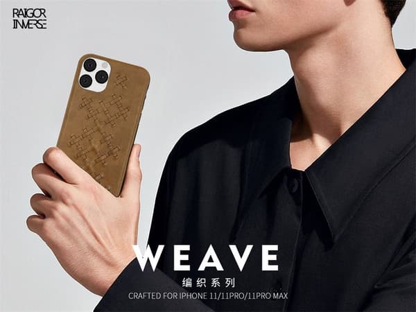 Raigor Inverse Weave Deksel For iPhone 11 Pro - Brun Brown