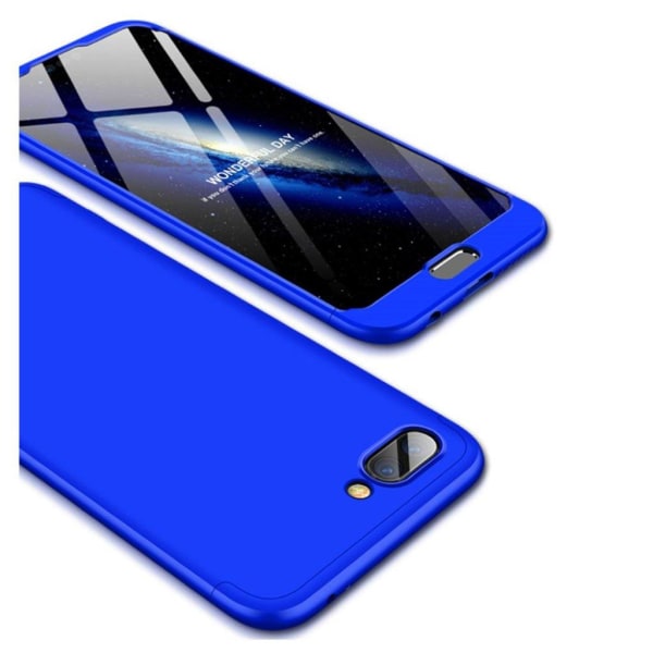 Huawei Honor 10 Kova Muovi Takasuoja Kuori missä 3-Palainen Asen Blue