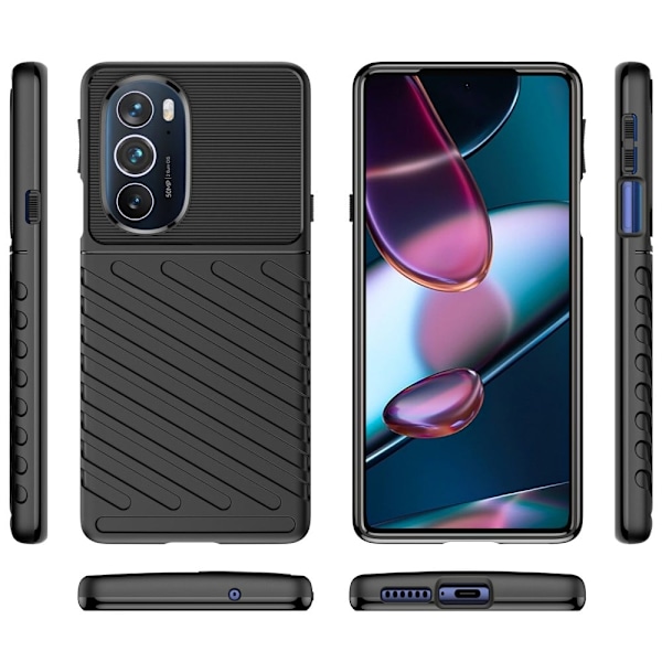 Thunder Motorola Edge 30 Pro kotelot - Musta Black
