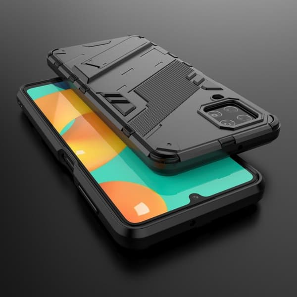 Stødsikkert hybridcover til Samsung Galaxy M32 - Sort Black