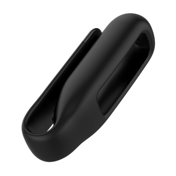 Fitbit Luxe silicone cover with clip holder - Black Svart