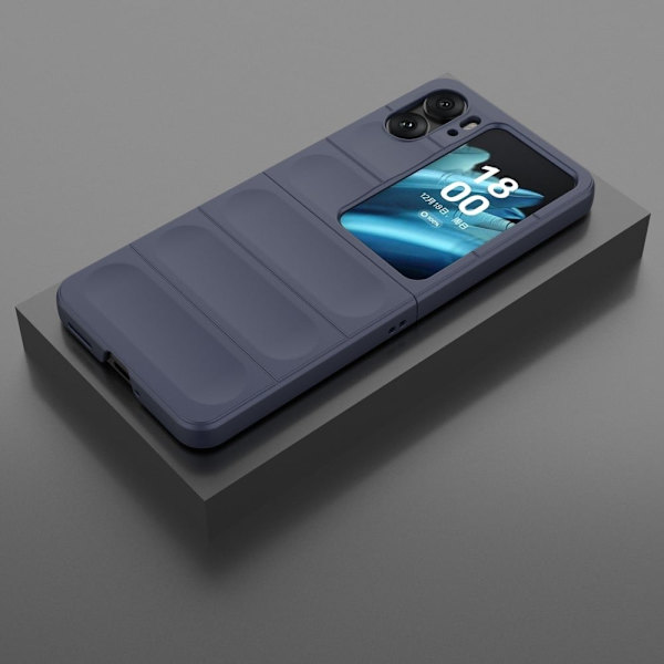 Mjukt greppformat Oppo Find N2 Flip skal - Mörkblå Blå