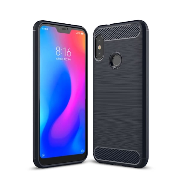 Carbon Flex Xiaomi Mi A2 Lite deksel - Mørke blå Blue