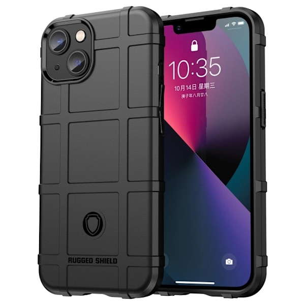 Rugged Shield Etui iPhone 14 - Svart Black
