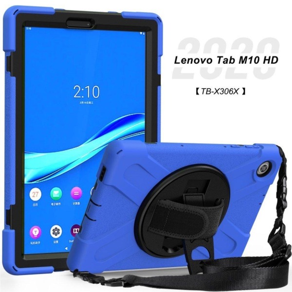 Lenovo Tab M10 HD Gen 2 360 degree kickstand + silicone hybrid c Blue